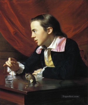 リスを持つ少年 別名ヘンリー・ペラム植民地時代のニューイングランドの肖像画ジョン・シングルトン・コプリー Oil Paintings